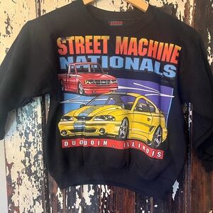 Street machine Nationals Illinois. Size small big Kids Sweatshirt - Black